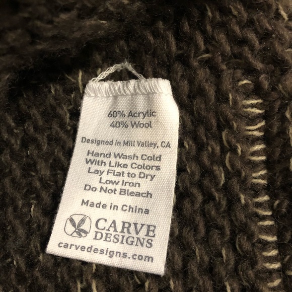 Cozy Carve Designs brown wool blend infinity scarf - Picture 4 of 6